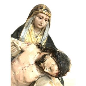Pieta en buis, XVIIème .