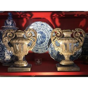Pair Of Palm Holders, 18th Century.