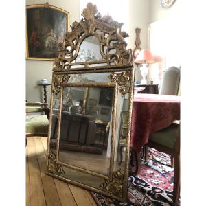 Grand miroir, Régence .