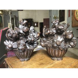 Vases With Flowers, 18th Century