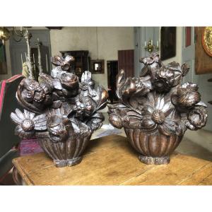 Vases fleuris, XVIIIème