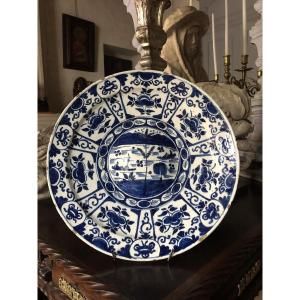 Delft Navel Dish, 18th Century.