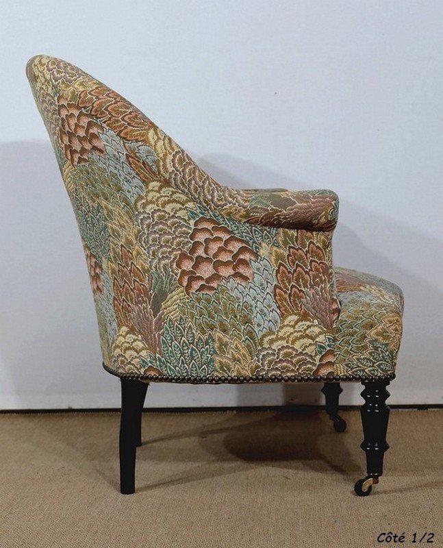 Crapaud Armchair, Louis-philippe Period - 2nd Half Of The Nineteenth-photo-5