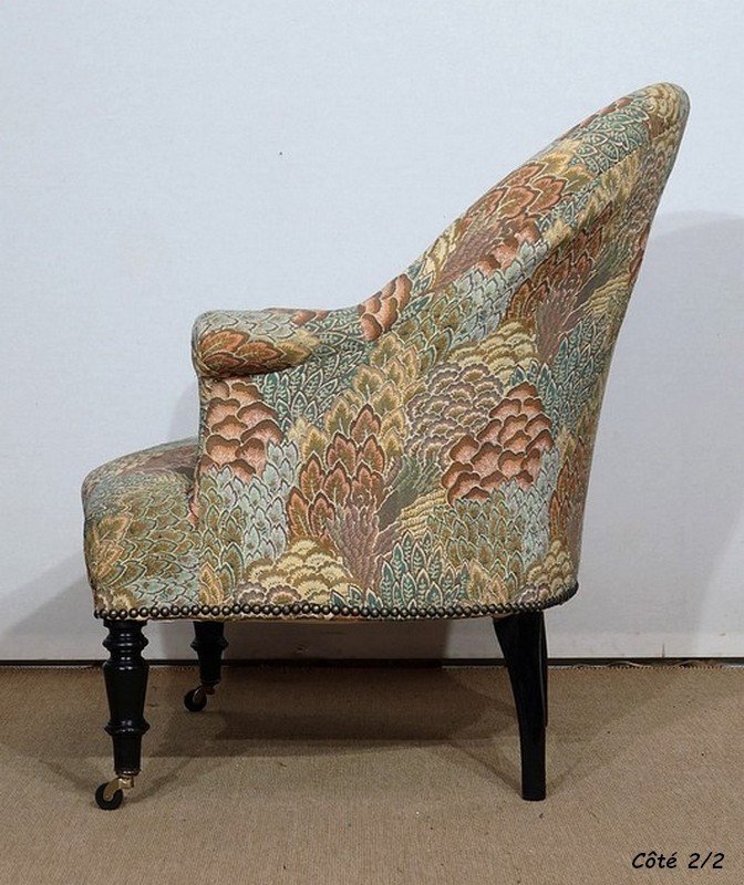 Crapaud Armchair, Louis-philippe Period - 2nd Half Of The Nineteenth-photo-6