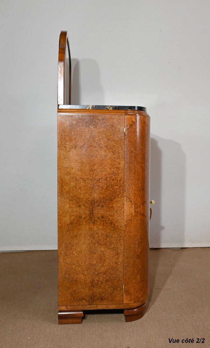 Showcase Buffet In Thuya Burl Veneer And Black Marble, Maison Stourm – 1940-photo-7