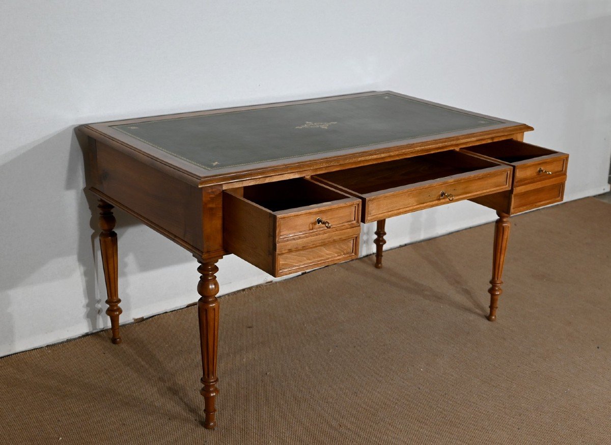 Bureau En Noyer Massif, Style Louis XVI – 1920-photo-4