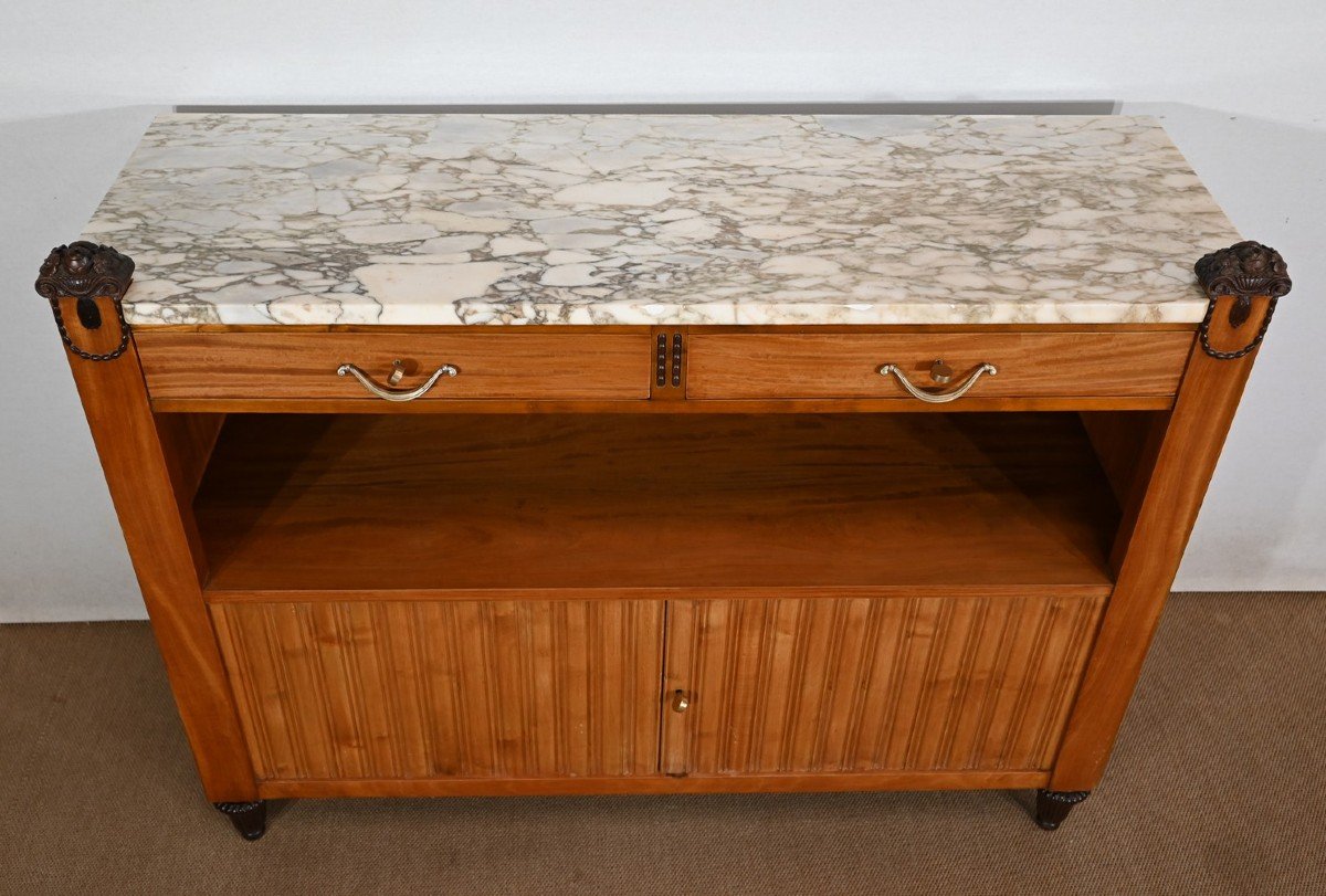 Sideboard In Mahogany Blond From Ceylon, Art Deco - Early Twentieth-photo-1