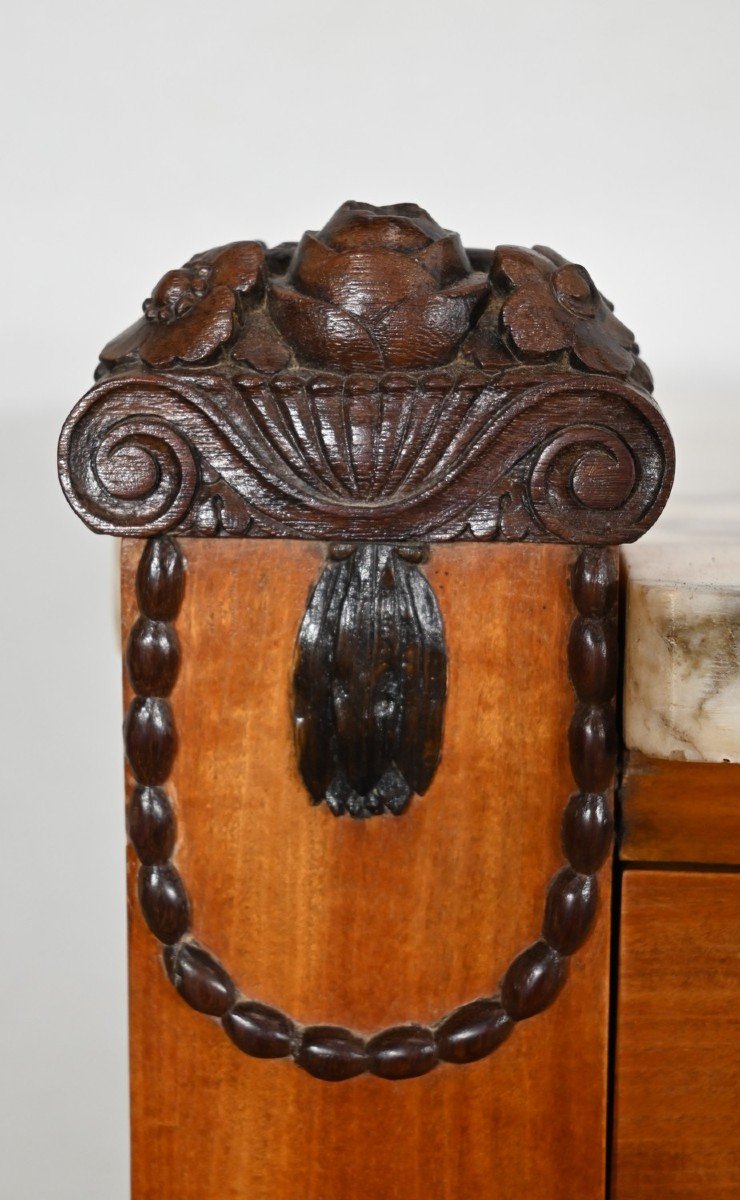 Sideboard In Mahogany Blond From Ceylon, Art Deco - Early Twentieth-photo-3