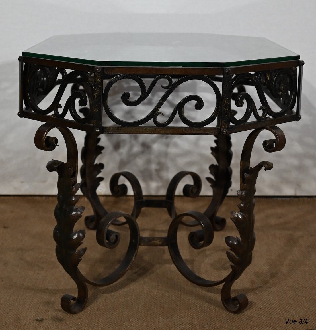 Wrought Iron Coffee Table – 1930-photo-6