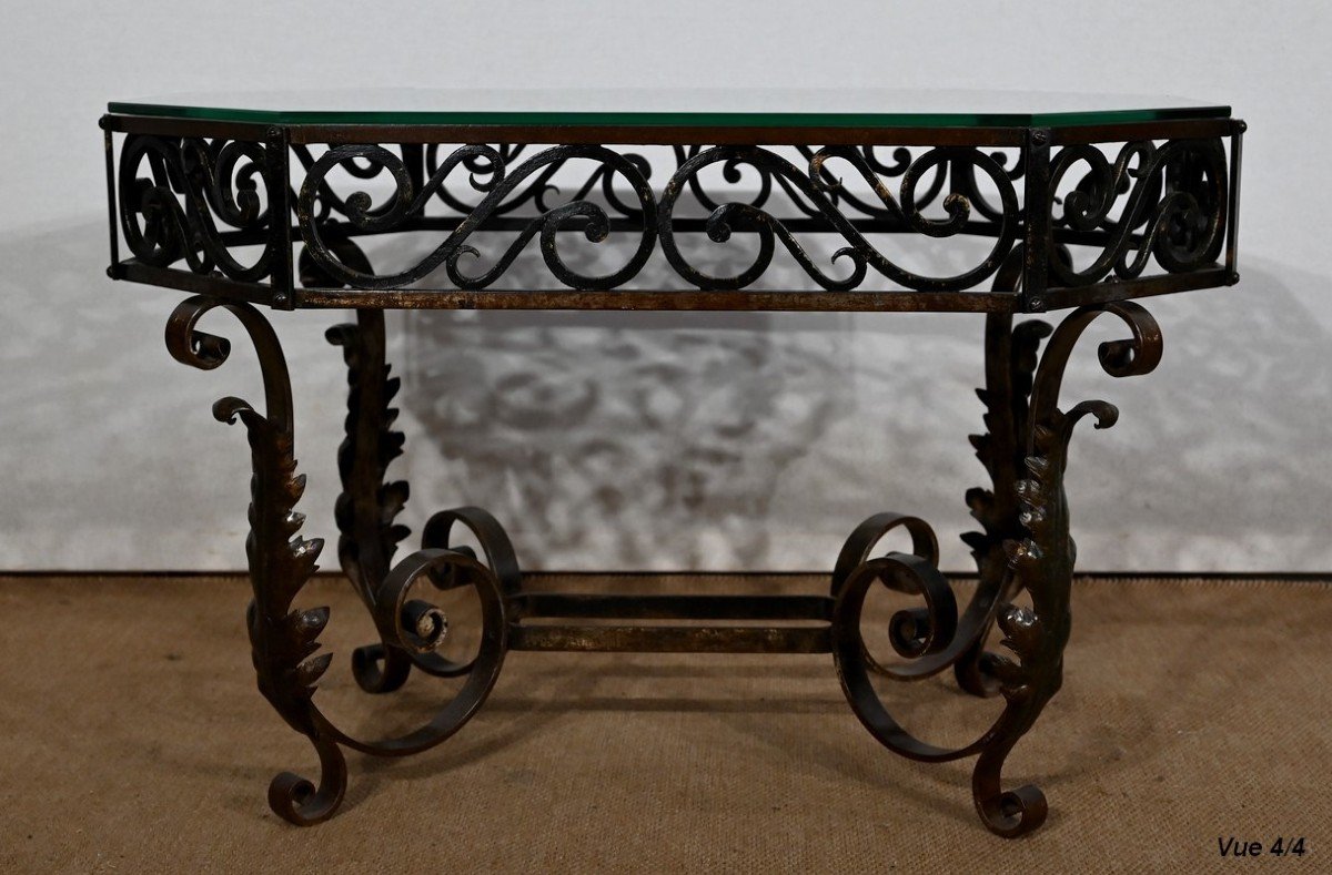 Wrought Iron Coffee Table – 1930-photo-7