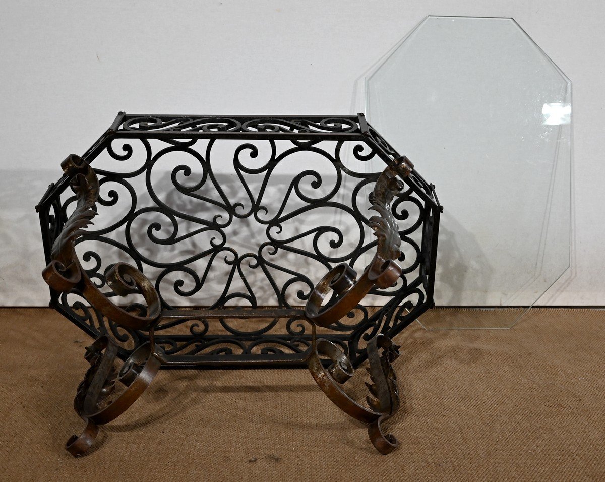 Wrought Iron Coffee Table – 1930-photo-8