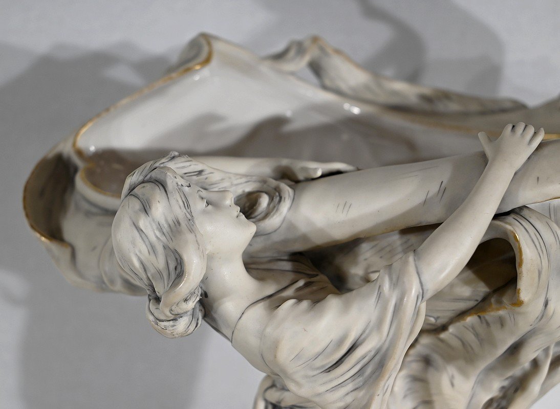 Important Royal Dux Porcelain Cup, Art Nouveau - 1900-photo-3