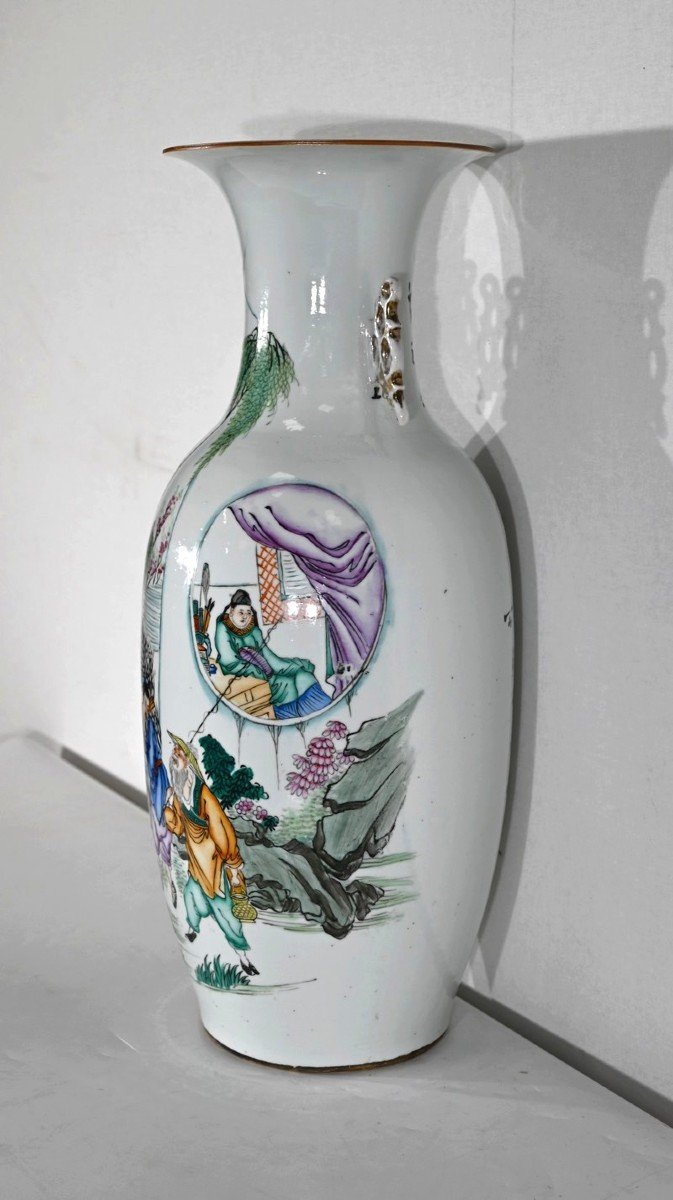 Important Chinese Porcelain Vase - Twentieth-photo-3