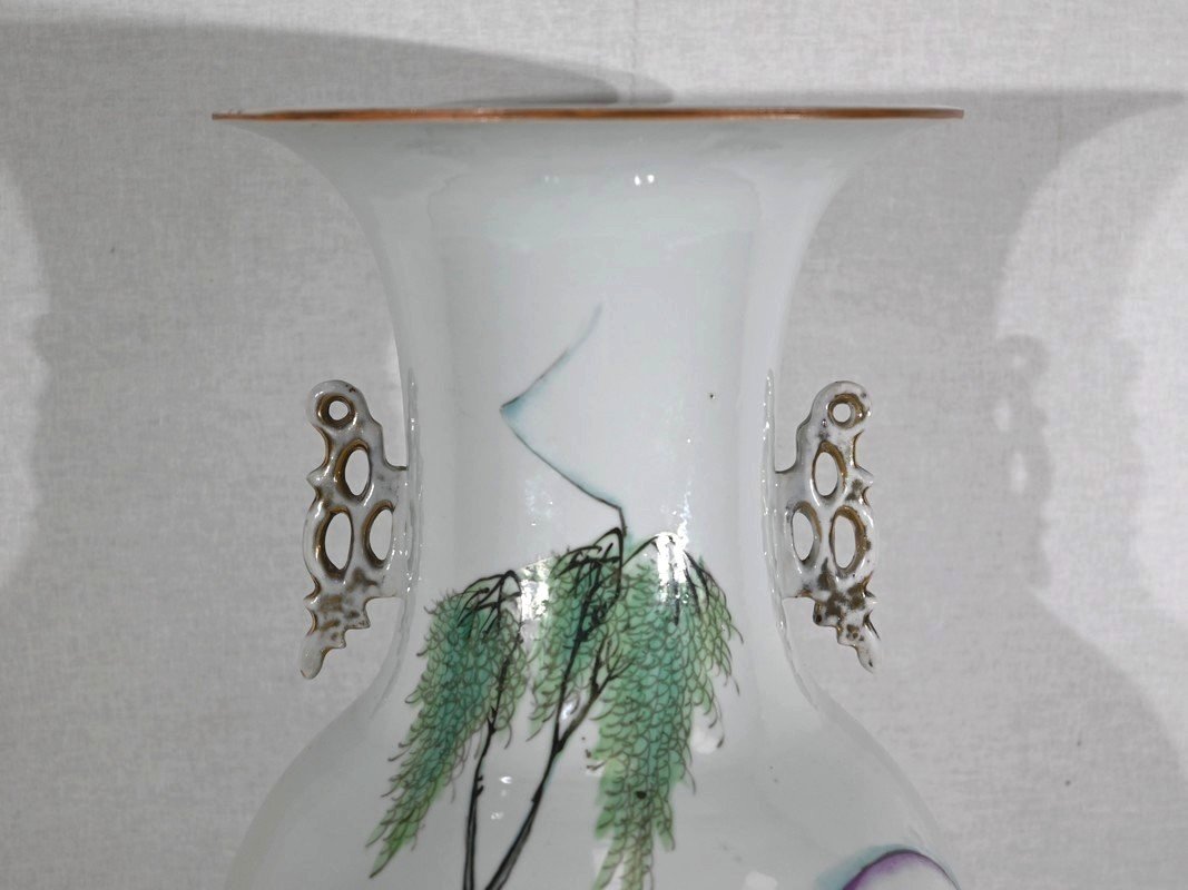 Important Chinese Porcelain Vase - Twentieth-photo-4
