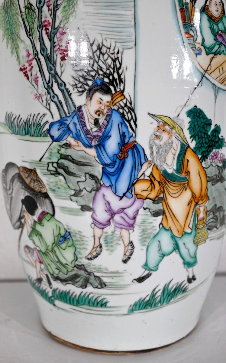 Important Chinese Porcelain Vase - Twentieth-photo-2