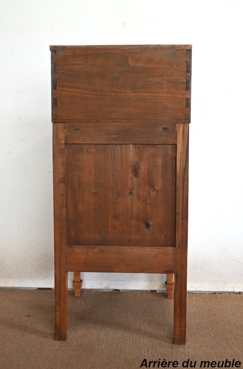 Small Scriban Cabinet In Walnut, Directoire Taste - Early Twentieth-photo-7