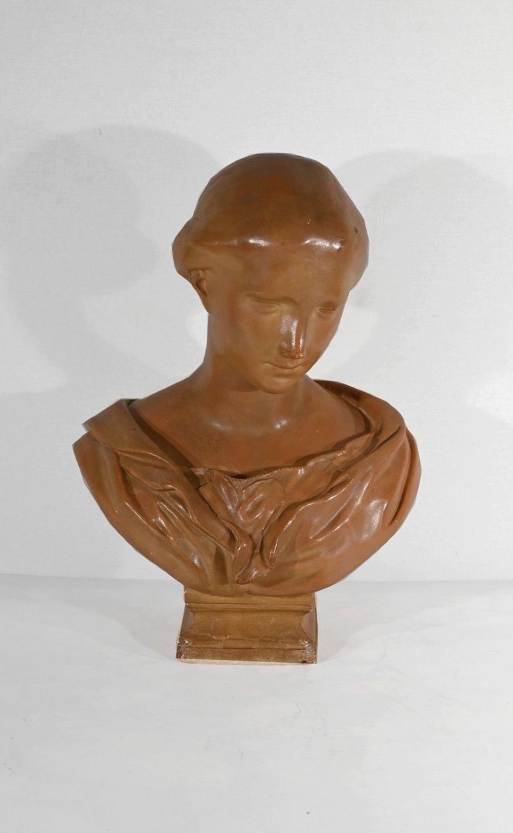 Terracotta Bust, Signed Atelier Lorenzi - 1920