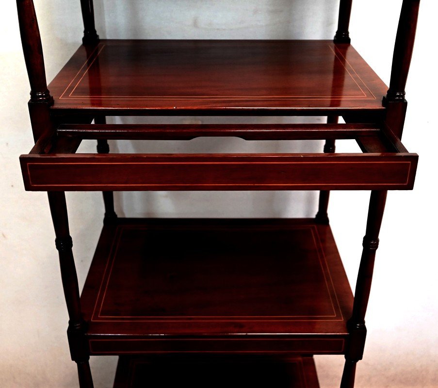 Solid Mahogany Shelf, England - 2nd Half Nineteenth-photo-2