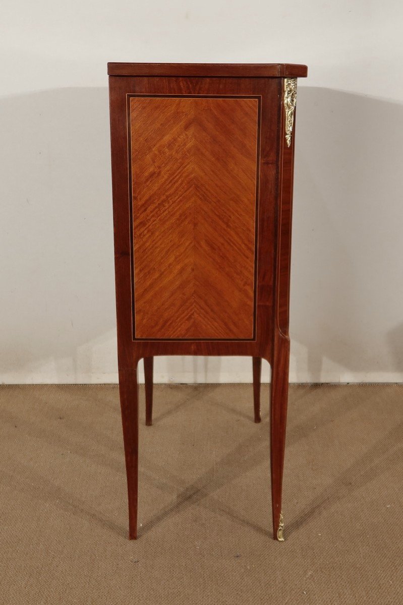 Small In-between Cabinet In Precious Wood, Louis XV / Louis XVI Transition Style - Early 20th Century-photo-6