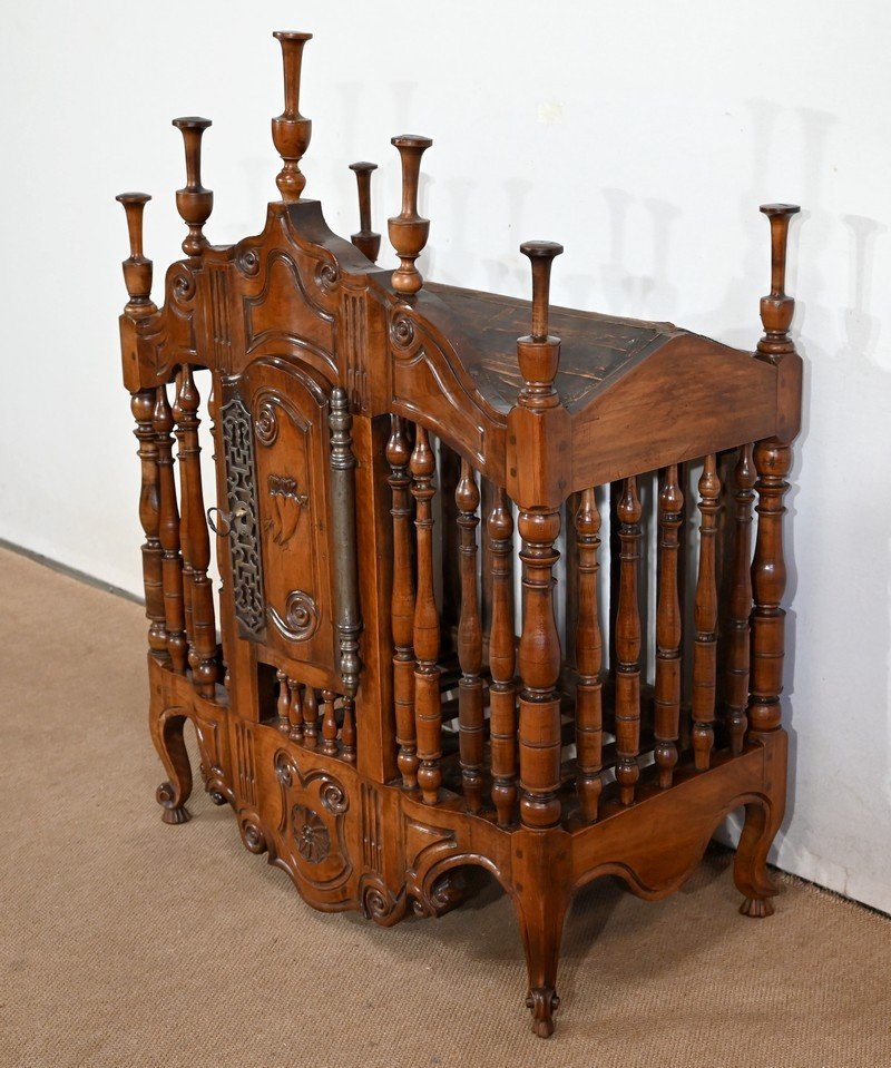 Provençal Panetière In Solid Walnut - 18th Century-photo-3