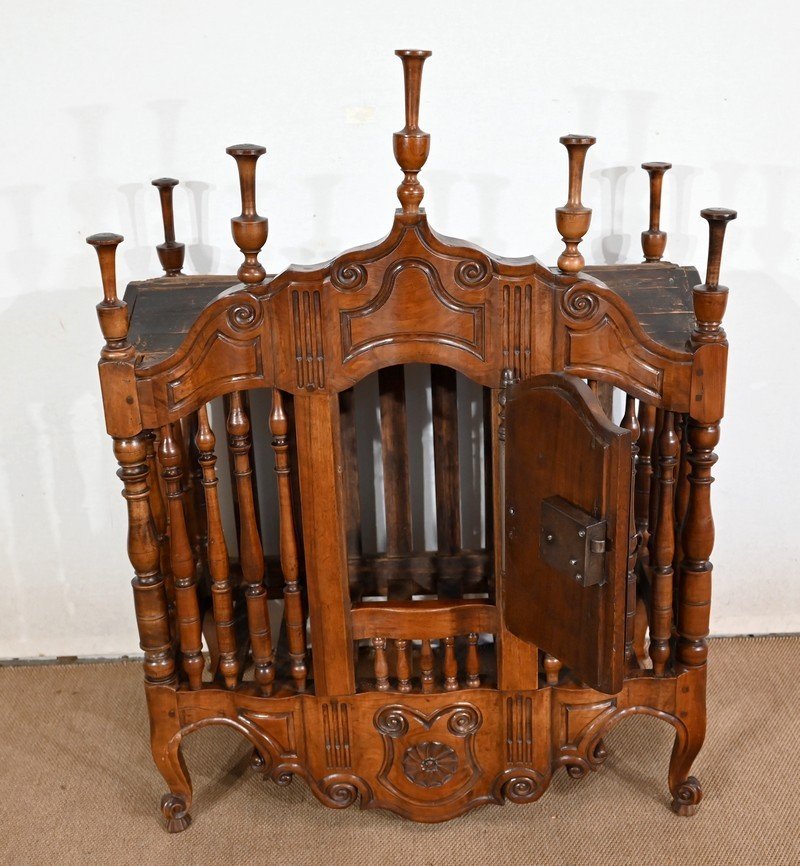 Provençal Panetière In Solid Walnut - 18th Century-photo-4