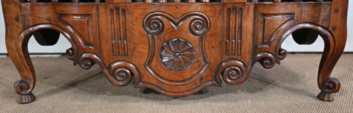 Provençal Panetière In Solid Walnut - 18th Century-photo-5