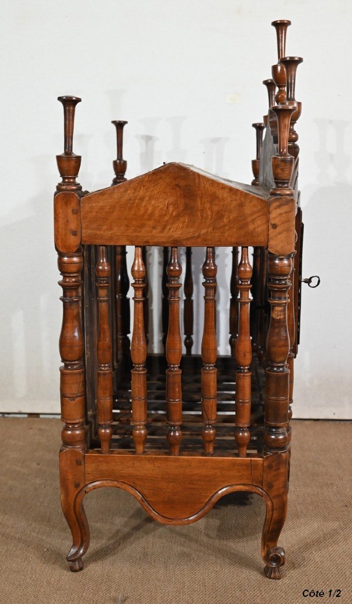 Provençal Panetière In Solid Walnut - 18th Century-photo-7