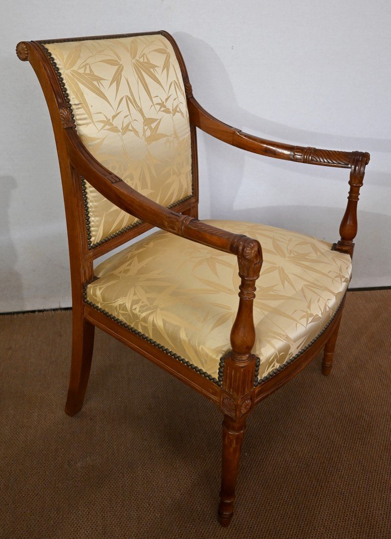 Pair Of Mahogany Armchairs, Louis XVI Style / Directory - Early Nineteenth-photo-1