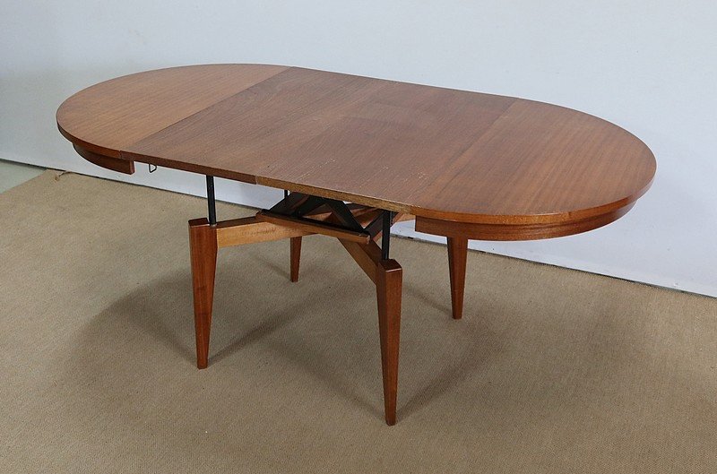 “raise And Lower” Table In Mahogany – 1970s-photo-3