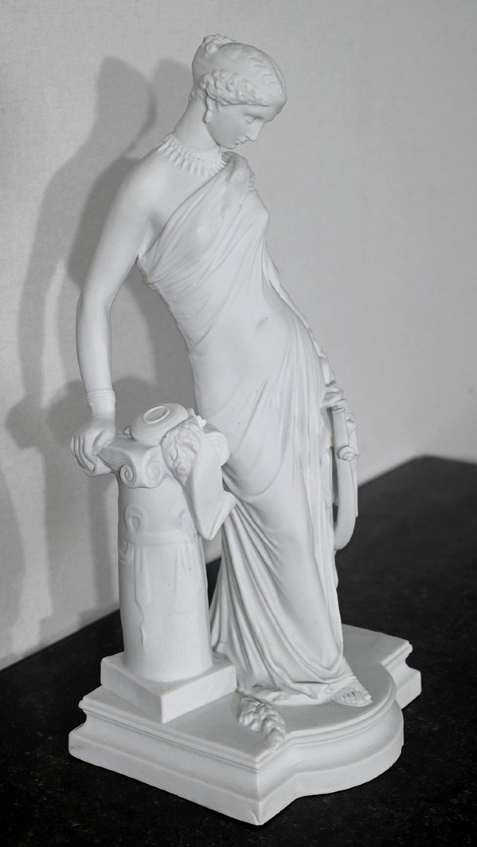 Biscuit « Sapho à La Colonne », D’après J. Pradier – 1920-photo-2