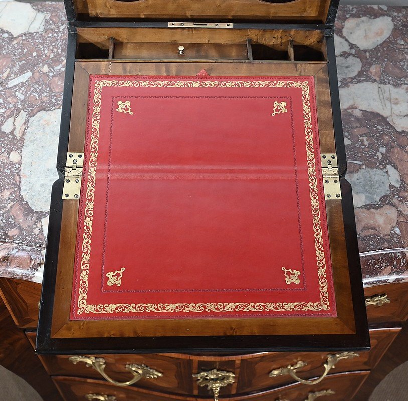 écritoire De Voyage En Bois Noirci, époque Napoléon III – Milieu XIXe-photo-7