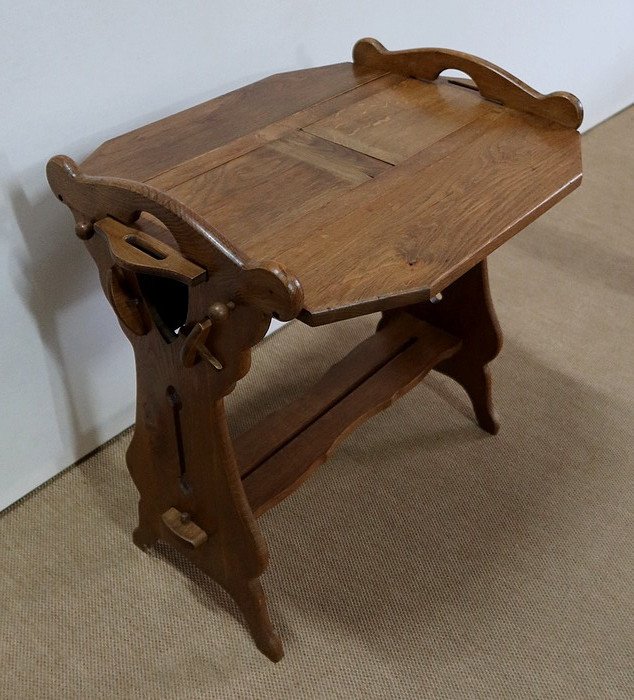 Small System Table, In Solid Oak - 1920-photo-2