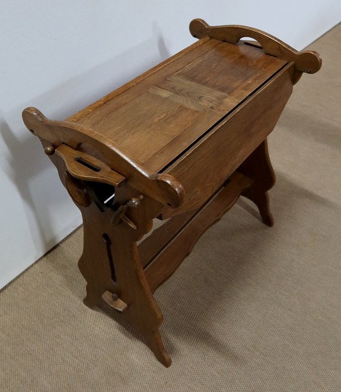 Small System Table, In Solid Oak - 1920-photo-1