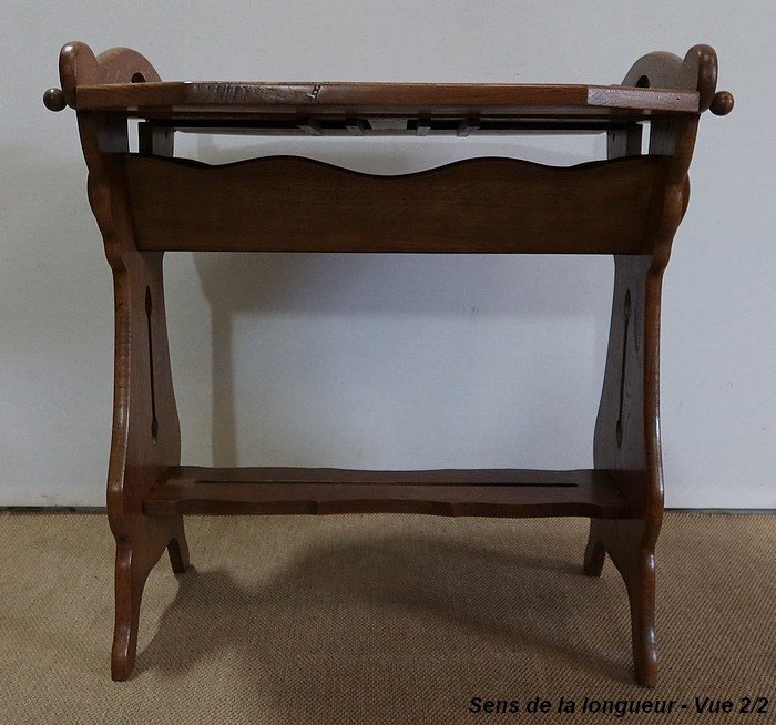 Small System Table, In Solid Oak - 1920-photo-4