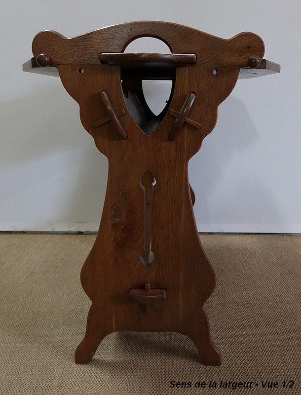 Small System Table, In Solid Oak - 1920-photo-5