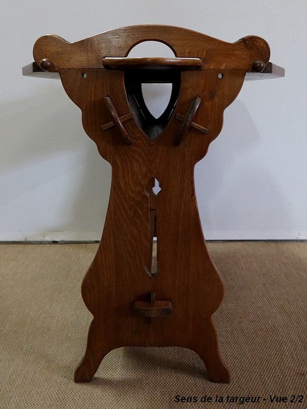 Small System Table, In Solid Oak - 1920-photo-6