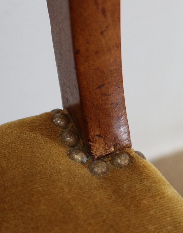 Pair Of Blond Mahogany Chairs, Restoration Period - Early Nineteenth-photo-2