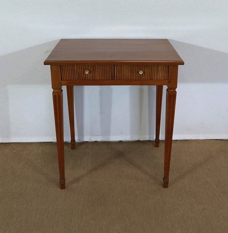 Small Table In Solid Cherry, Louis XVI Style - 1st Part Nineteenth-photo-4