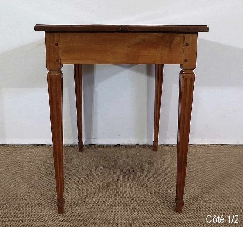 Small Table In Solid Cherry, Louis XVI Style - 1st Part Nineteenth-photo-5