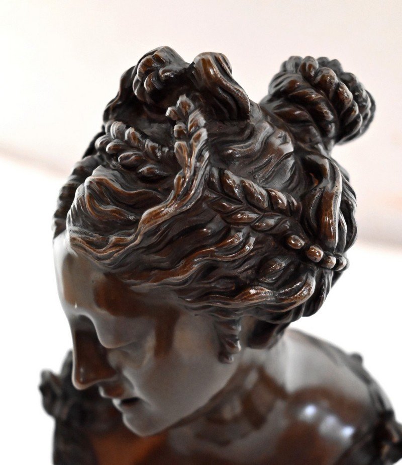 Bronze, Buste De Dame – Fin XIXe-photo-4