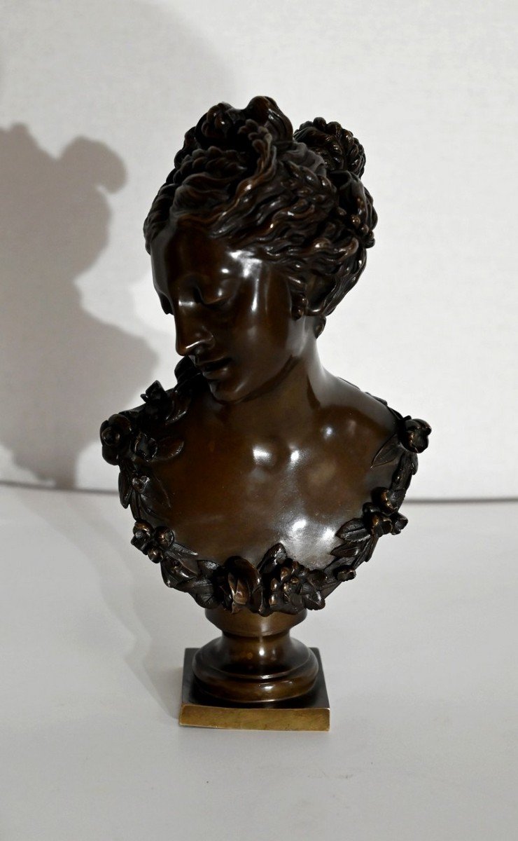 Bronze, Buste De Dame – Fin XIXe-photo-1