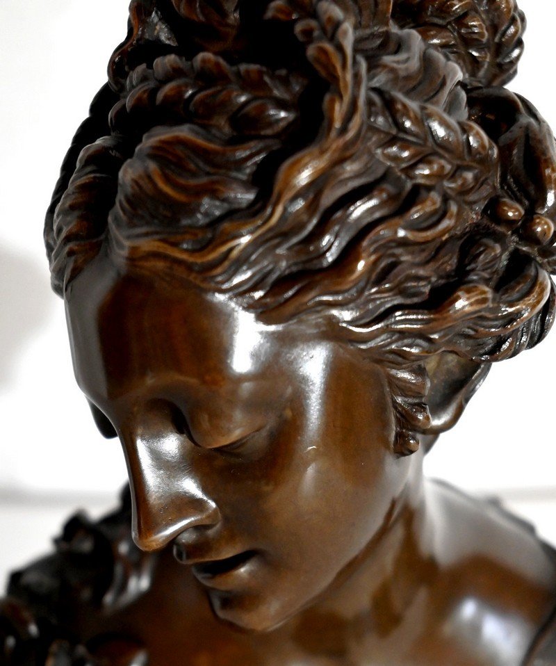 Bronze, Buste De Dame – Fin XIXe-photo-2
