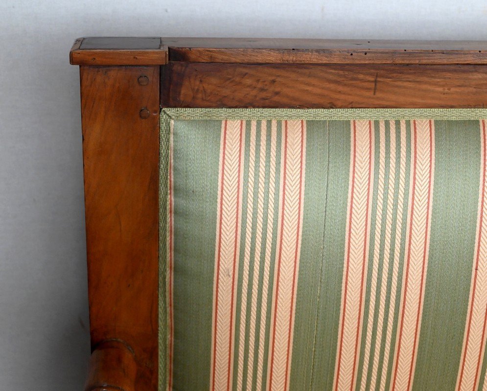 3 Seater Bench In Cherry, Directoire Style - 1st Part Of The Nineteenth-photo-1