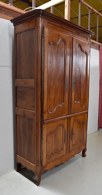 Important Four Property Doors, Regional, In Roux Cherry, Louis XV Period - Late 18th Century-photo-2