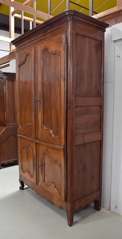Important Four Property Doors, Regional, In Roux Cherry, Louis XV Period - Late 18th Century-photo-3
