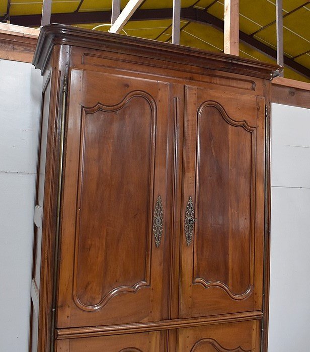 Important Four Property Doors, Regional, In Roux Cherry, Louis XV Period - Late 18th Century-photo-1