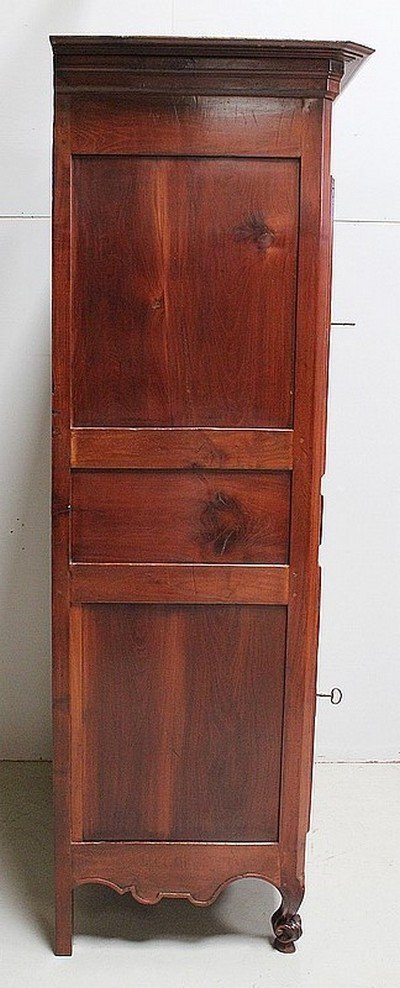 Cabinet In Roux Cherry, Louis XV Style, Vendée Region - 1st Part Nineteenth-photo-5