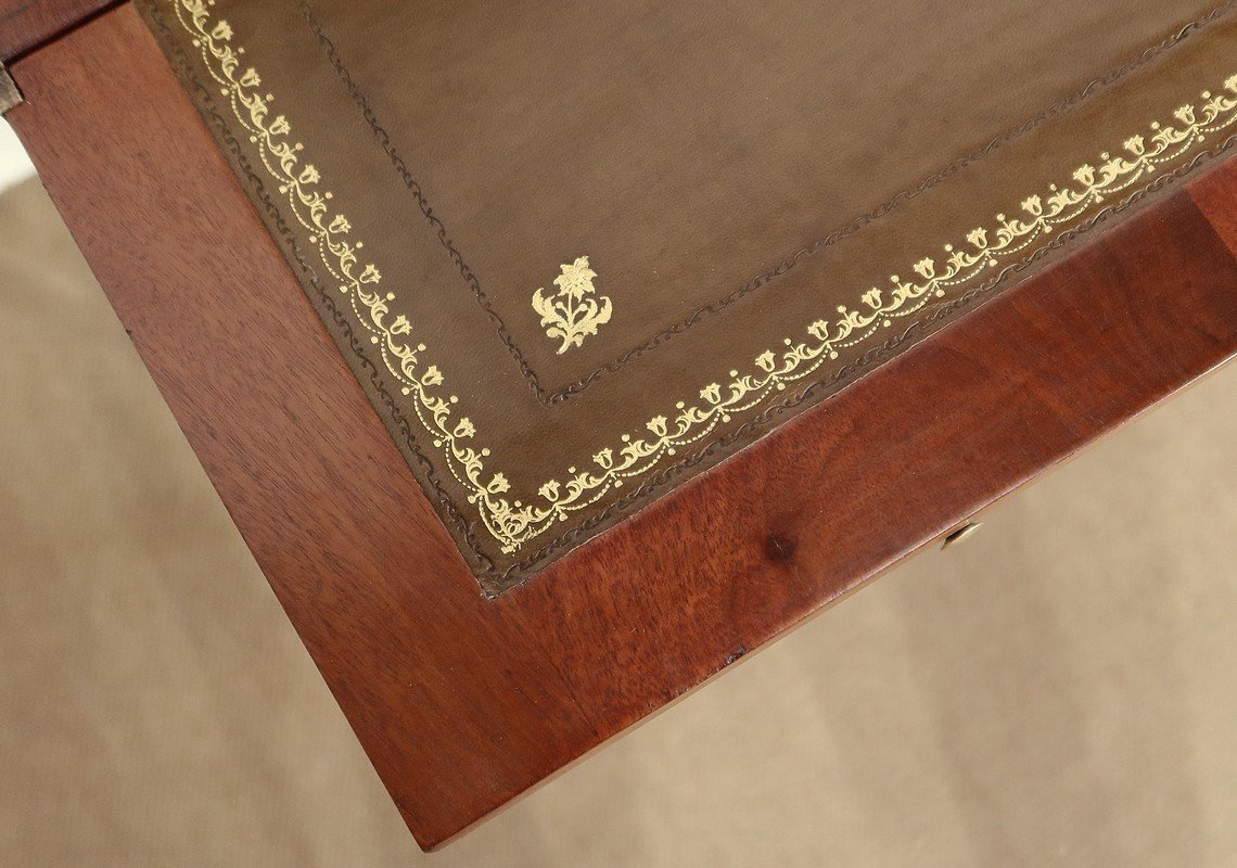 Bonheur-du-jour In Mahogany, Louis XVI Style - Mid-19th Century-photo-8