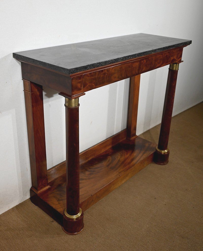 Console In Bramble Mahogany, Empire Period - Early Nineteenth-photo-2