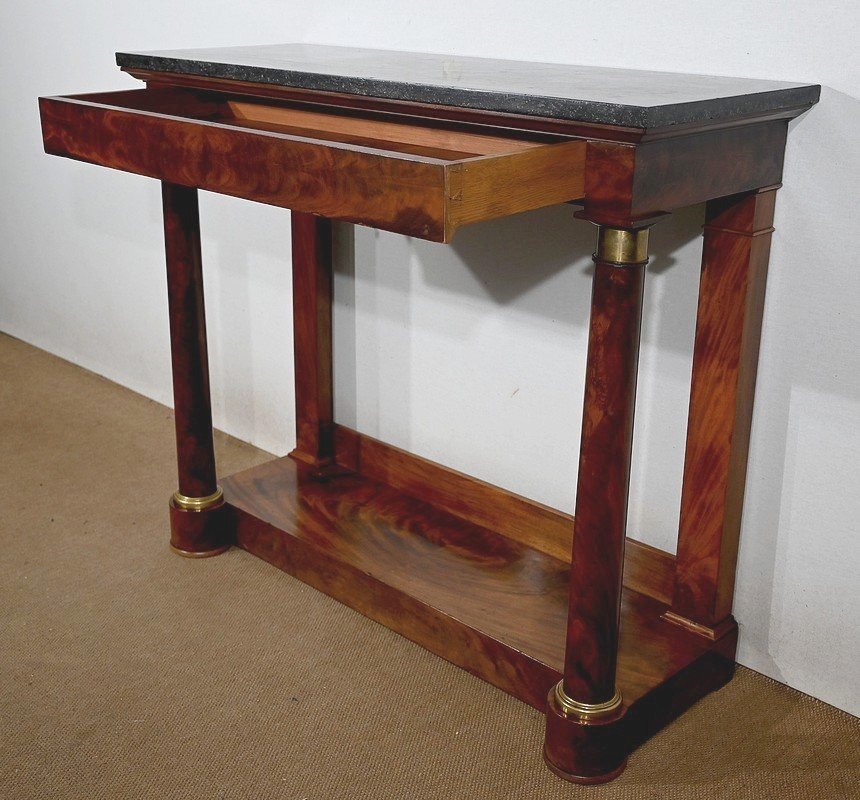 Console In Bramble Mahogany, Empire Period - Early Nineteenth-photo-4